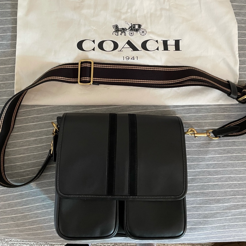 Coach 1941 Map Bag With Varsity Stripe